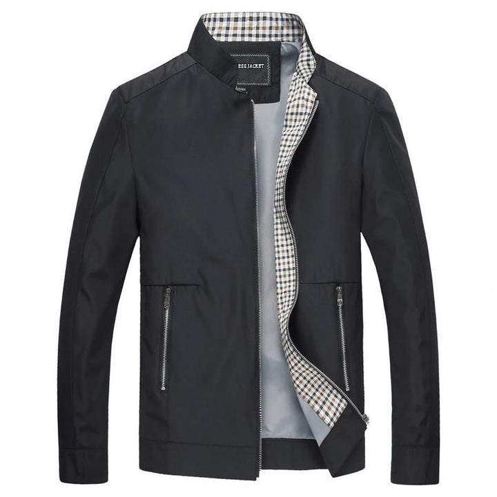 Waterproof Men's Zip Up Coat with Pockets - Luxivelle