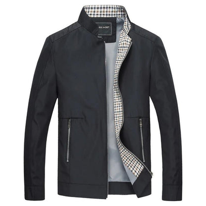 Waterproof Men's Zip Up Coat with Pockets - Luxivelle