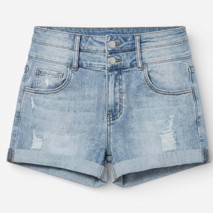 Ladies' Classic Blue Jeans Shorts - Luxivelle