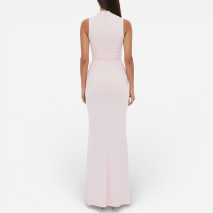 Elegant Strapless Satin Party Dress