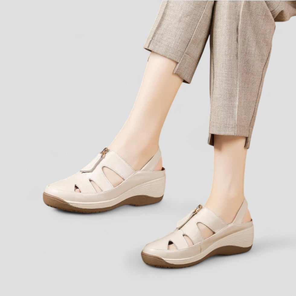 Orthopedic Cut Out Comfort Wedge Sandals for Women 1
