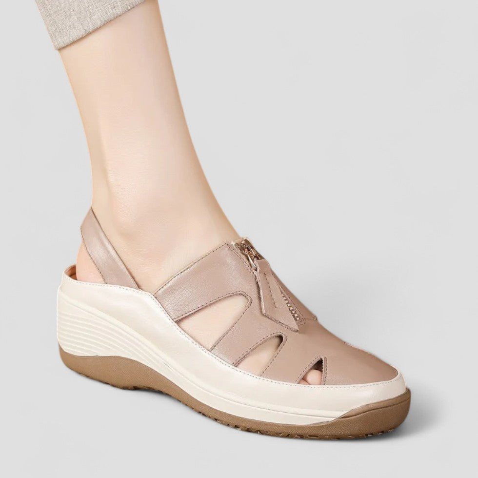 Orthopedic Cut Out Comfort Wedge Sandals for Women 2