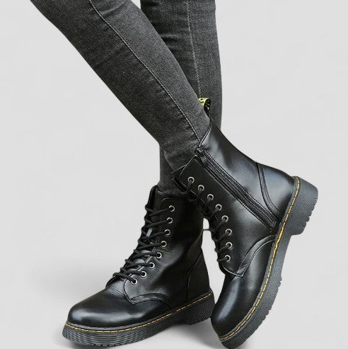 Orthopedic Lace Up Ankle Boots for Women Casual Comfort Style 1