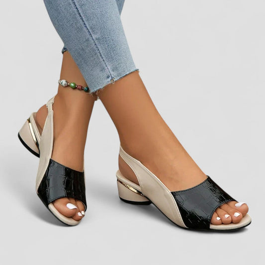 Orthopedic Open Toe Slingback Block Heel Sandals for Women 0