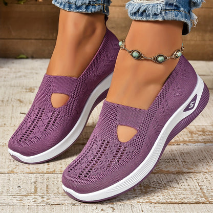 Easy Wear Women's Slip On Shoes Comfortable Daily Flats