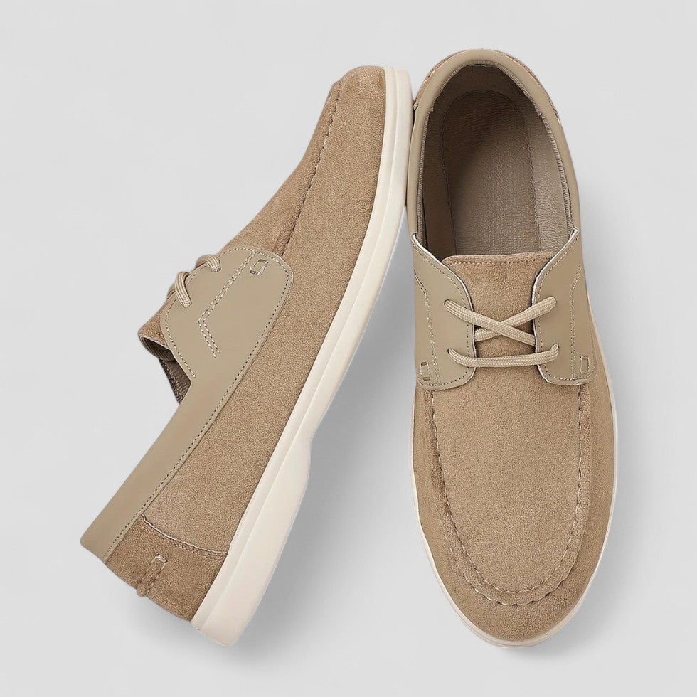 Orthopedic Suede Lace Up Loafers for Men 1