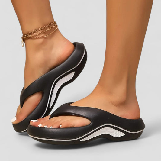 Orthopedic Thick Sole Slip On Flip Flops for Women 0