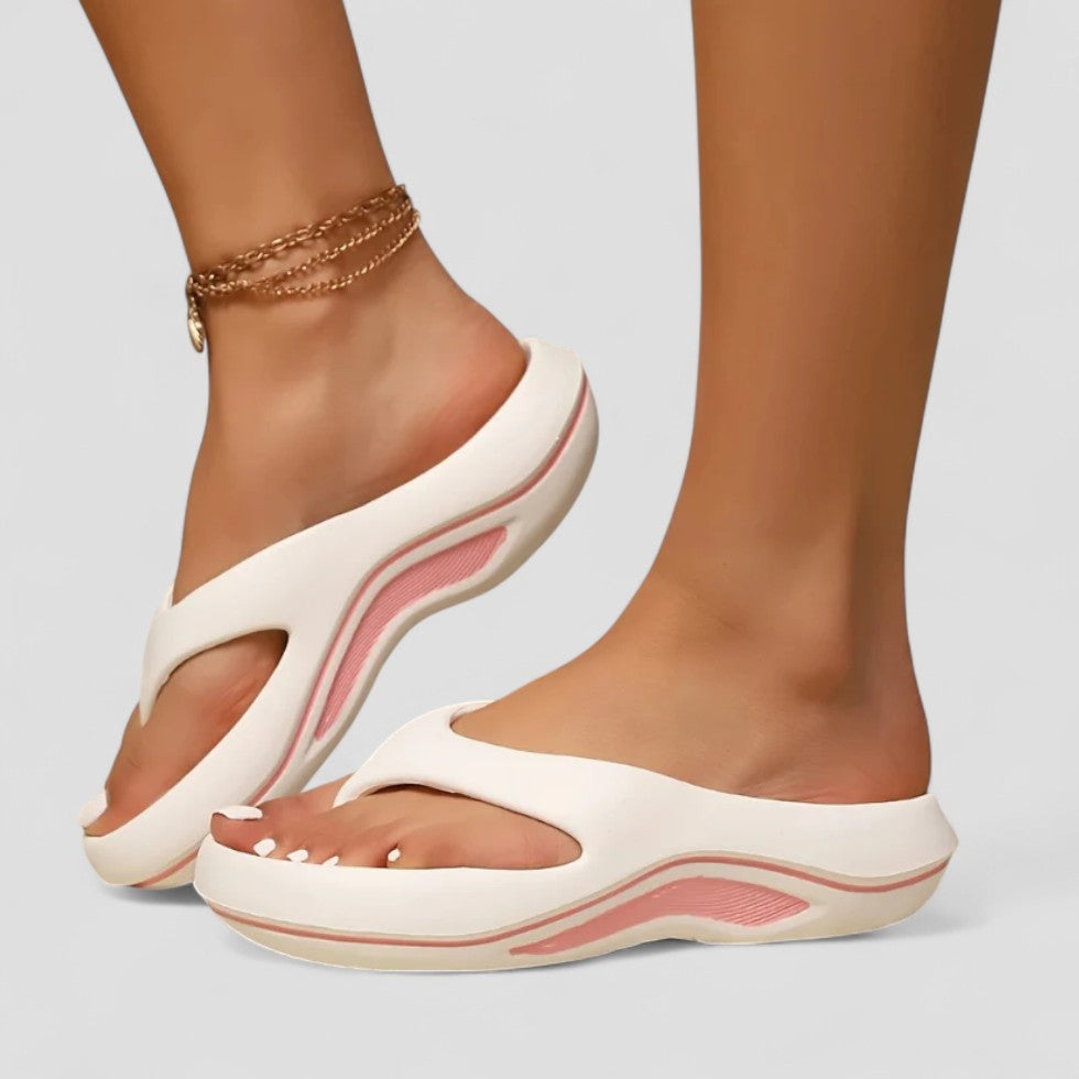 Orthopedic Thick Sole Slip On Flip Flops for Women 1