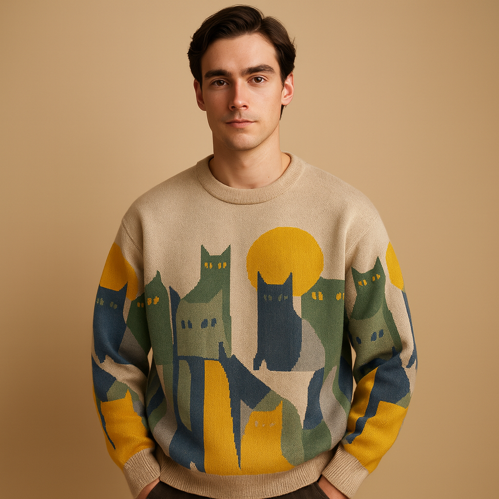 Big Mens Crew Neck Sweater - Luxivelle