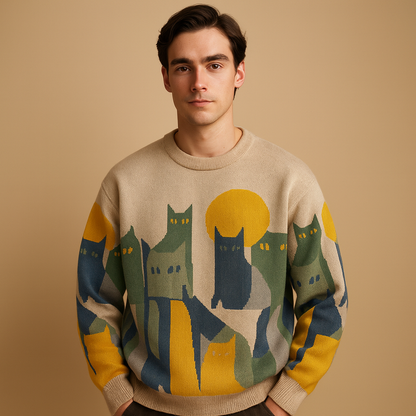 Big Mens Crew Neck Sweater - Luxivelle