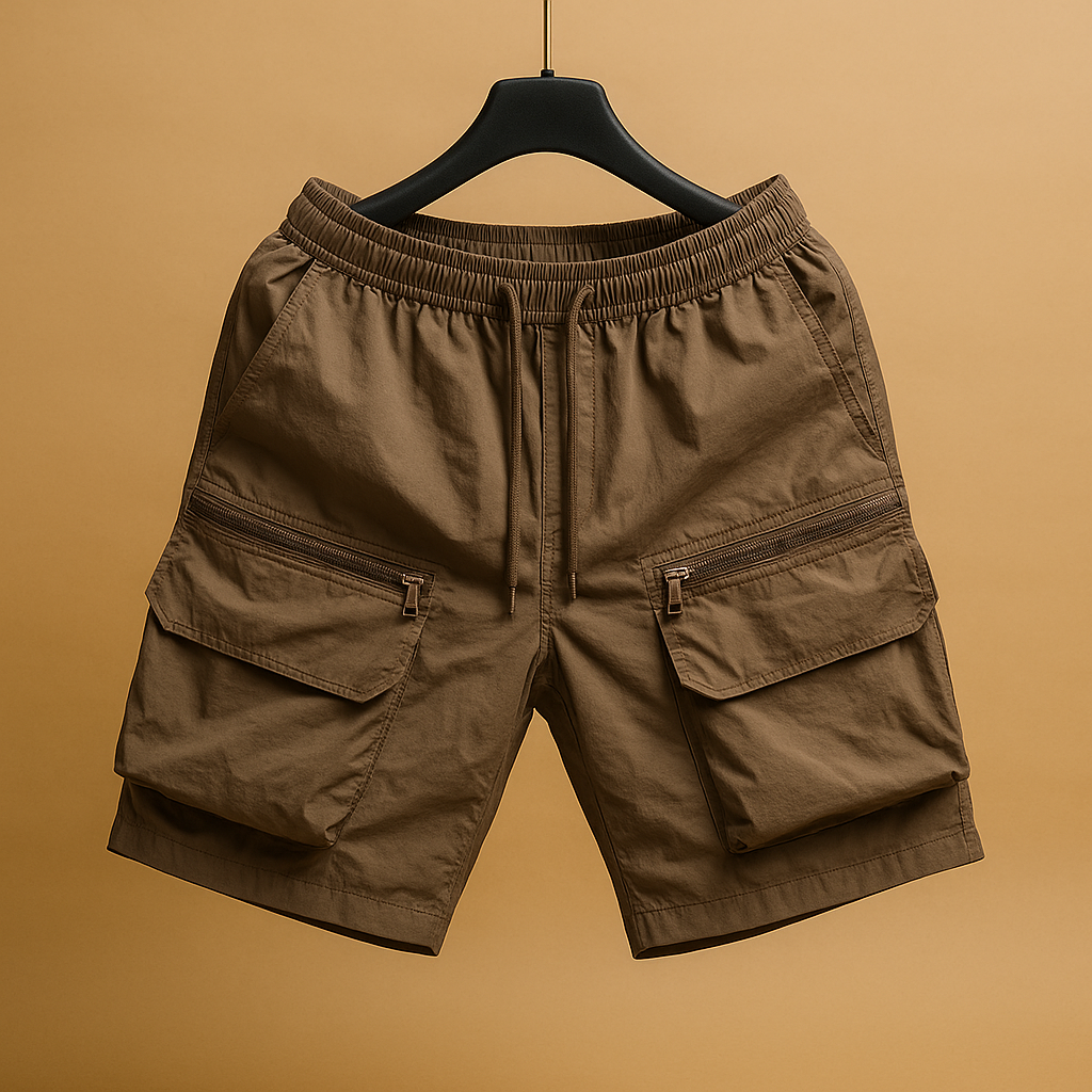 Relaxed Fit Men's Cargo Shorts with Extra Pockets - Luxivelle