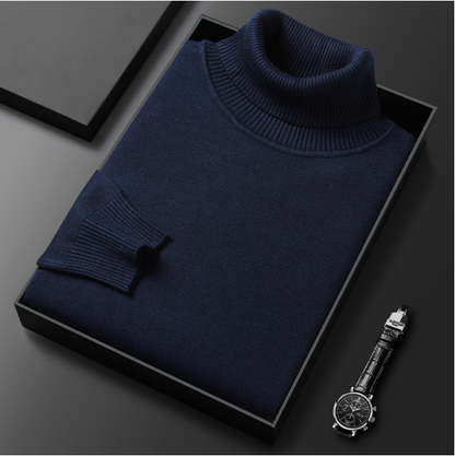 Hunter | Cashmere Cotton Turtleneck Sweater – Elegant Comfort, Versatile Fit