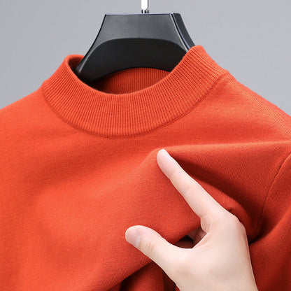 Cashmere Elegance Men's Sweater – Luxurious Comfort, Elegant Hem-2