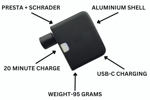 Portable Rechargeable Bike Pump with USB Charging