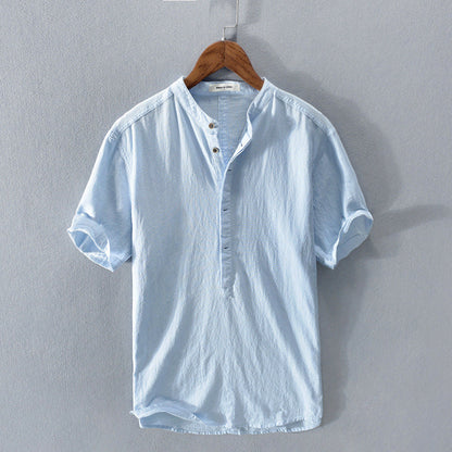 Variant image for Ethan Men's Shirt – 100% Linen, Short Sleeve, Casual Comfort-5