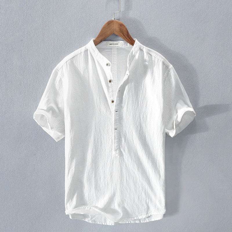 Variant image for Ethan Men's Shirt – 100% Linen, Short Sleeve, Casual Comfort-1