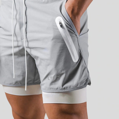 Breathable Athletic Men's Convertible Running Shorts