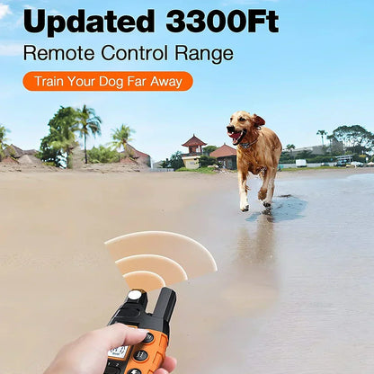 Waterproof Rechargeable Dog Training Collar with Remote