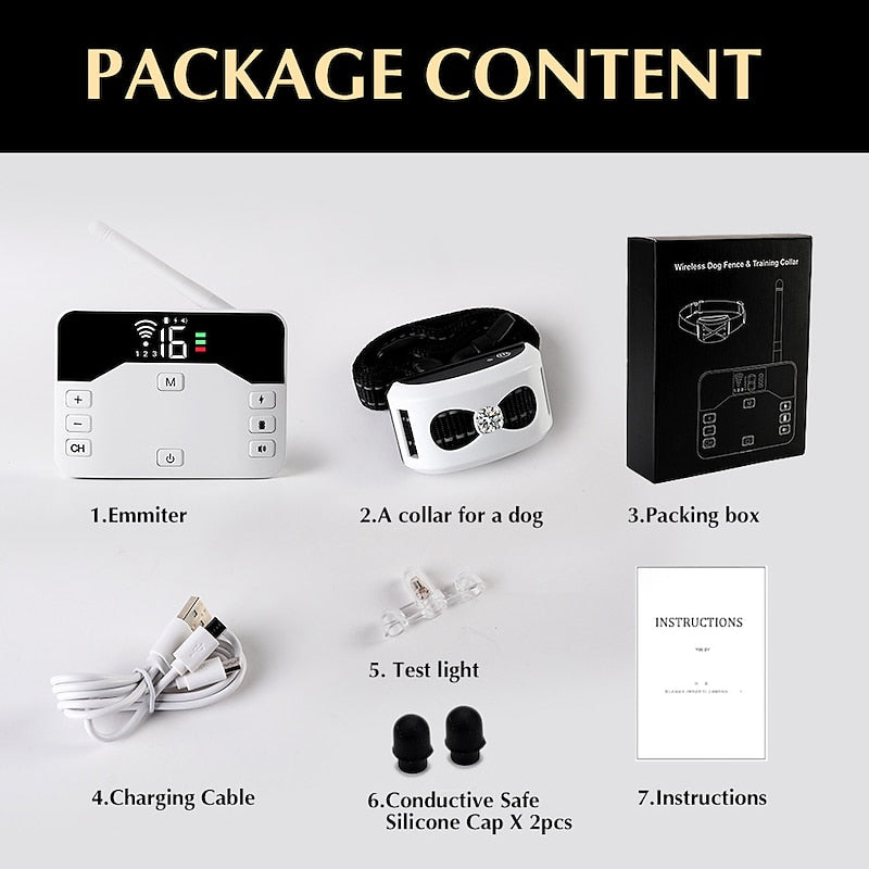 Portable Dog Training Collar & Fence System