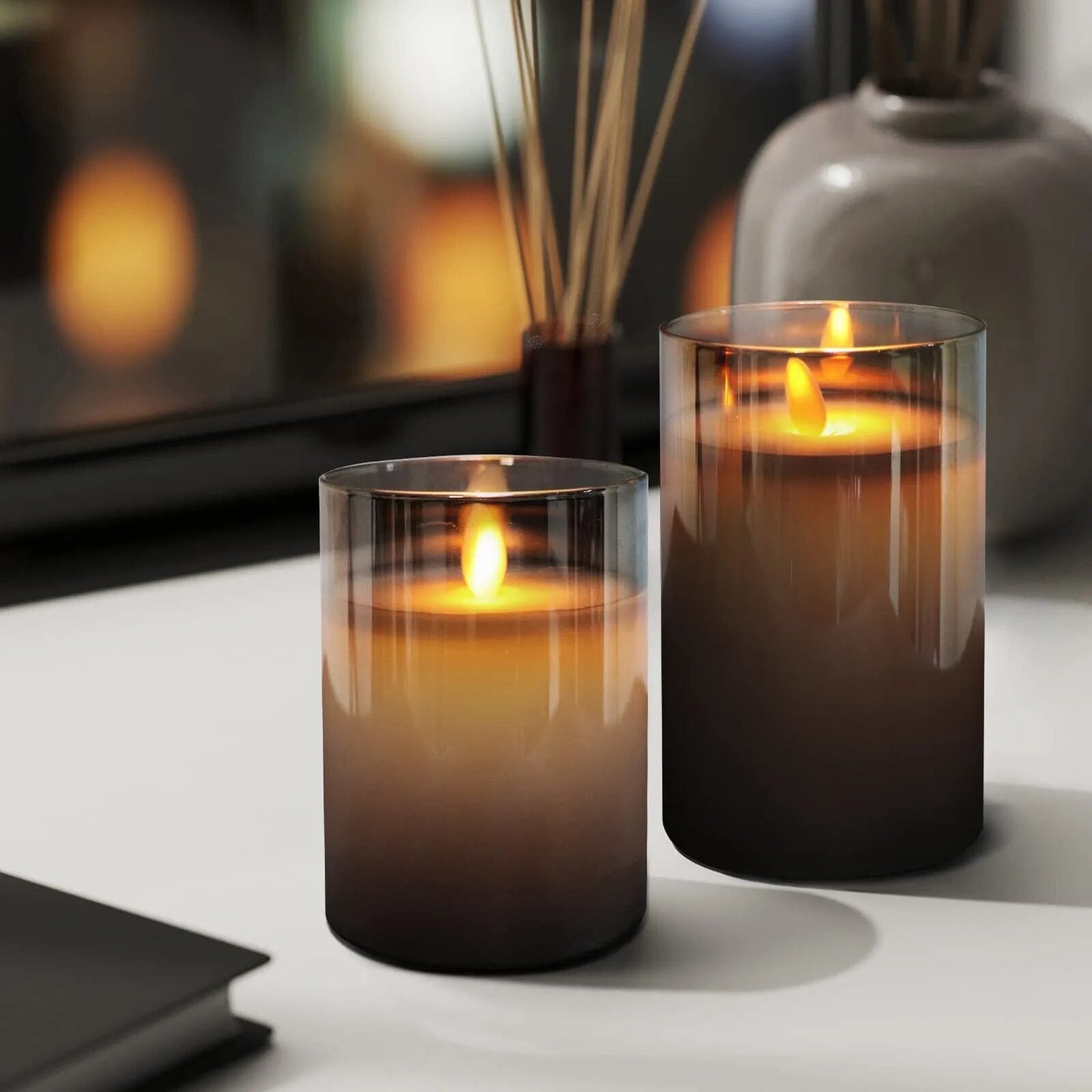 Realistic Remote Control LED Candle Set - Luxivelle
