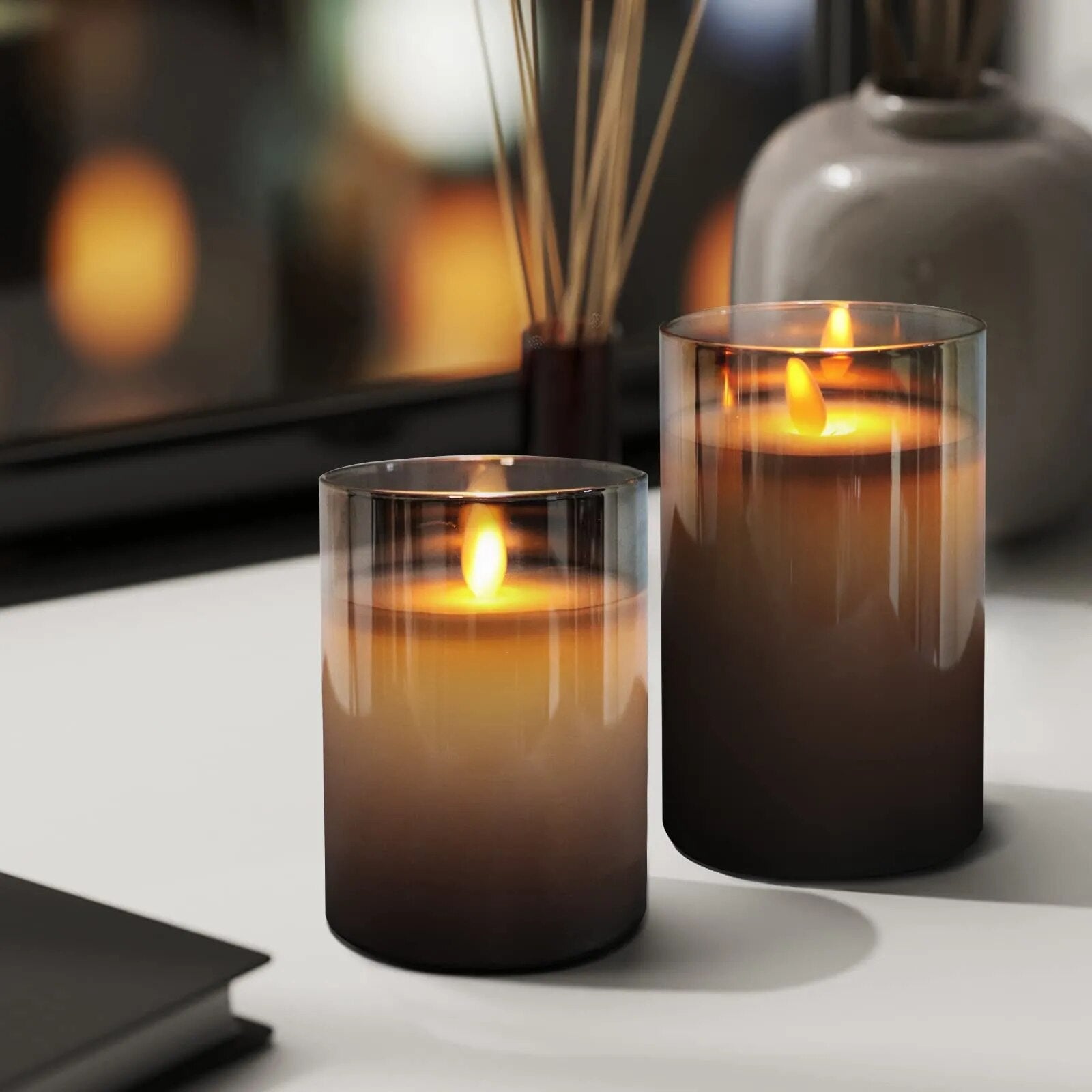 Realistic Remote Control LED Candle Set - Luxivelle