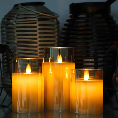 Realistic Remote Control LED Candle Set