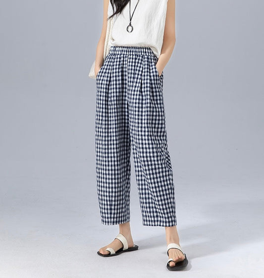 Classic Check Women's Pants - Luxivelle