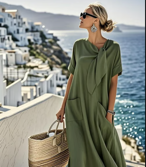 Comfy Women's Casual Sundress with Pockets