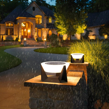 Outdoor Solar Powered Japanese Style Lamp