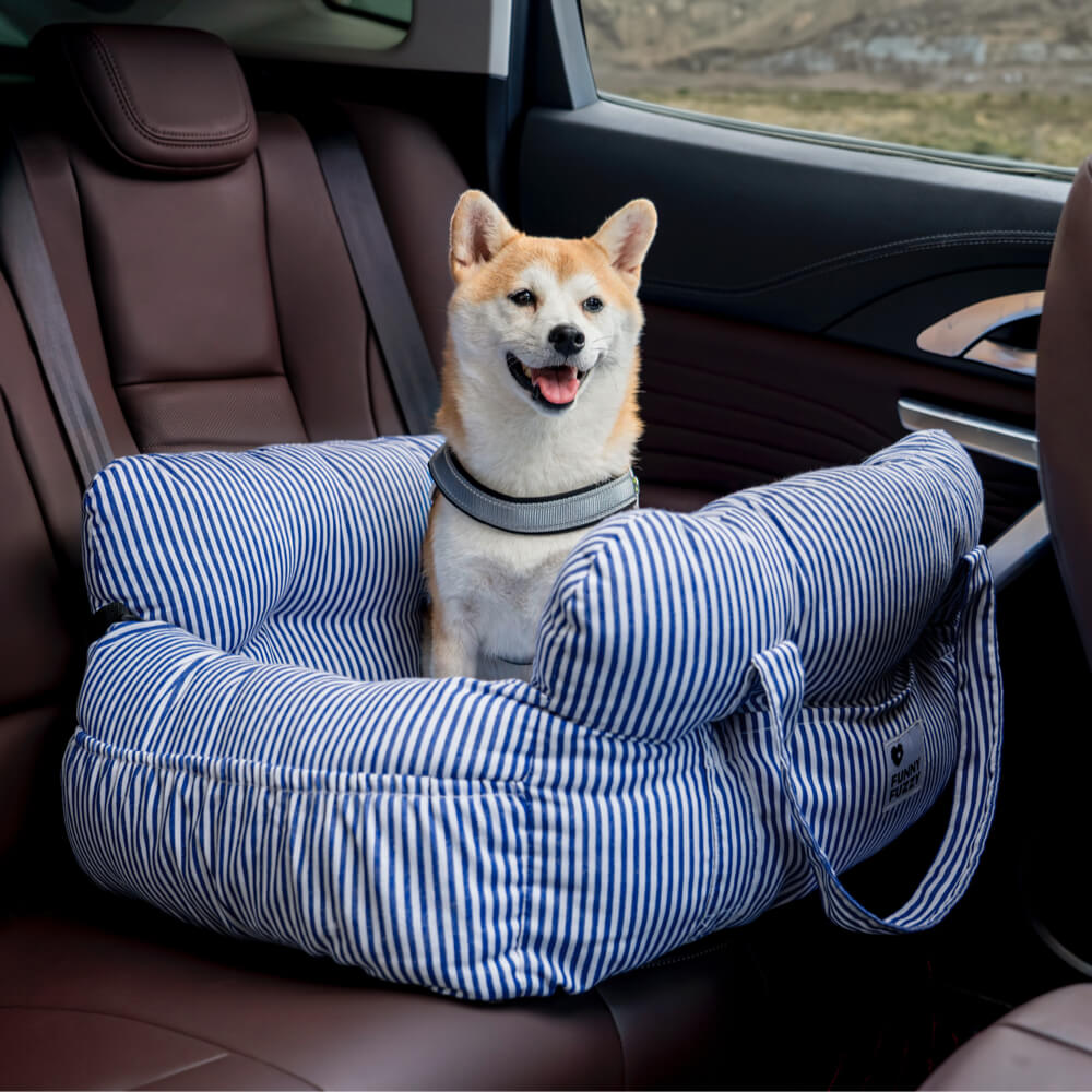 Cozy Pet Car Bed - Safe, Comfortable Dog Travel Carrier