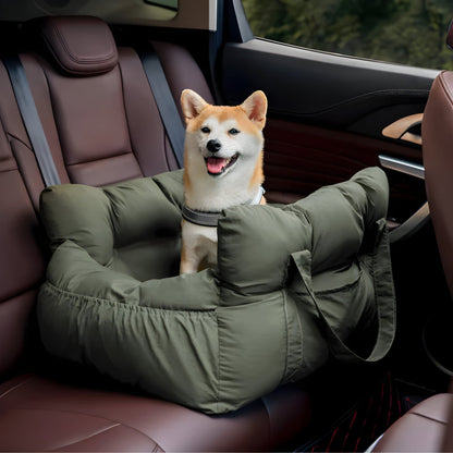 Cozy Pet Car Bed - Safe, Comfortable Dog Travel Carrier