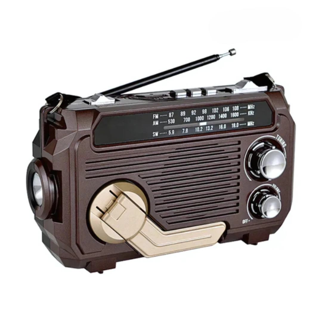 Portable Emergency Radio with Power Bank and Flashlight - Luxivelle