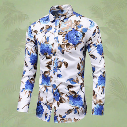 Classic Mens Patterned Dress Shirt