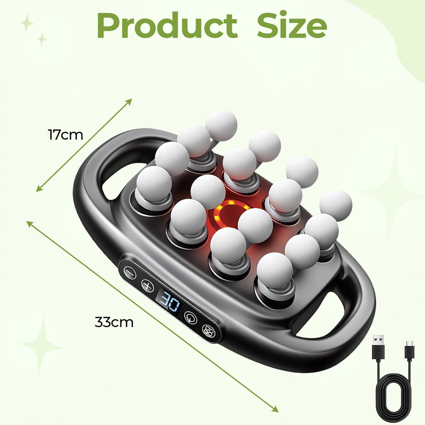Adjustable Speed Massage Tool for Pain Relief