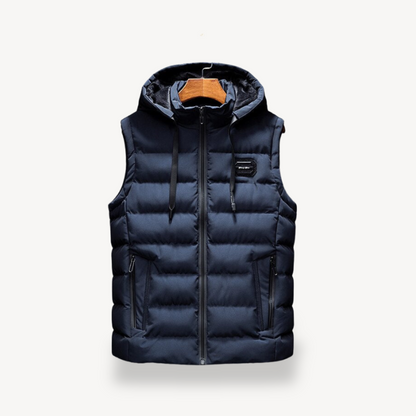 Puffer Vest with Hood for Men 3