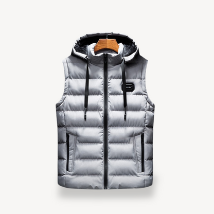 Puffer Vest with Hood for Men 4