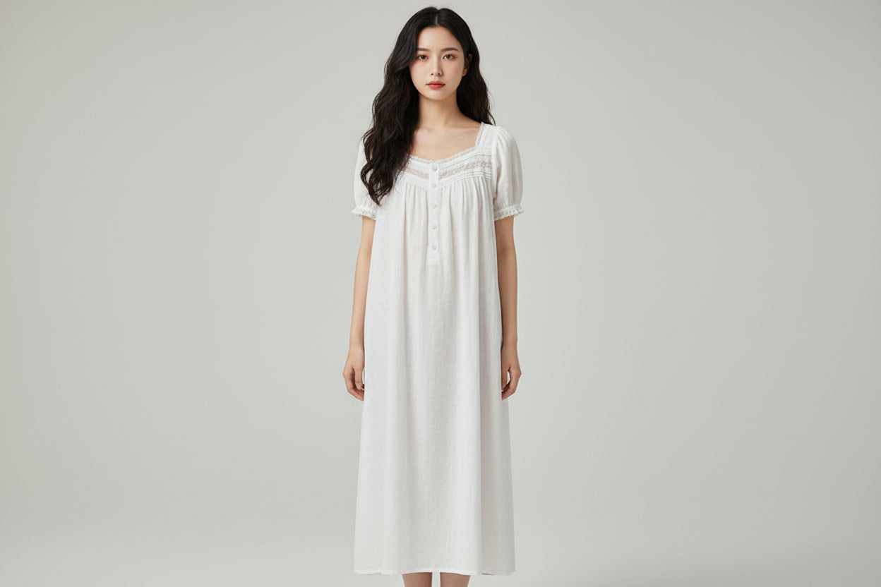 Elegant Lace Nightdress - Luxivelle