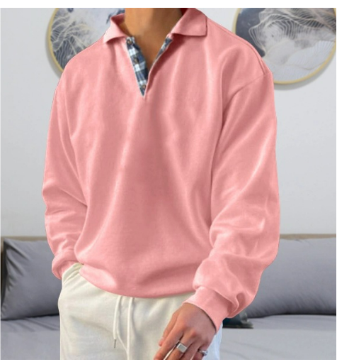 Relaxed Fit Crew Neck Sweater for Men