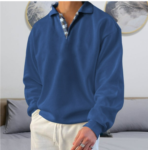 Relaxed Fit Crew Neck Sweater for Men
