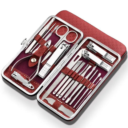 Premium 19-Piece Stainless Steel Nail Care Kit