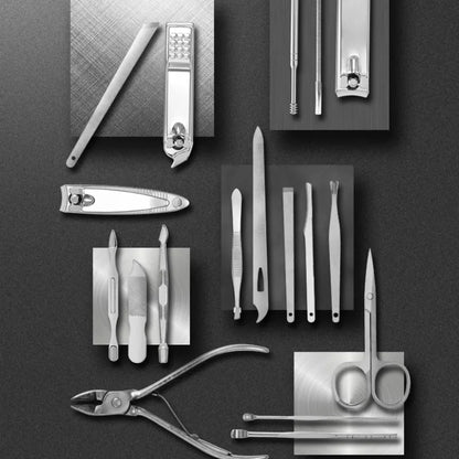 Premium 19-Piece Stainless Steel Nail Care Kit