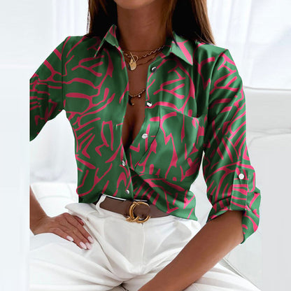Ladies Classic Cotton Long Sleeve Button Shirt