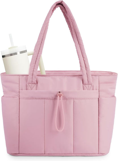Quilted Tote Bag for Women | Water-Resistant 11