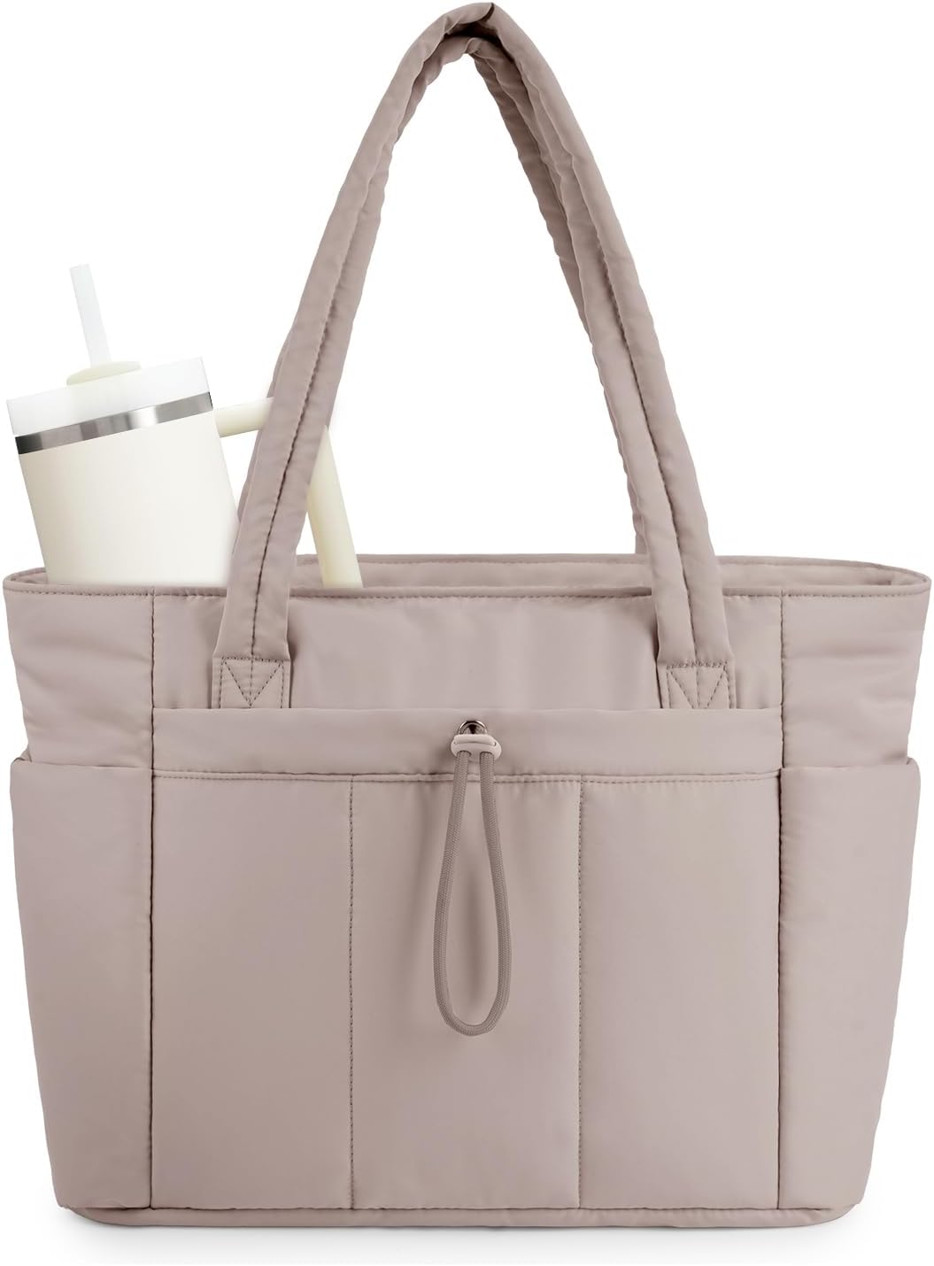 Quilted Tote Bag for Women | Water-Resistant 12