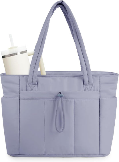 Quilted Tote Bag for Women | Water-Resistant 13