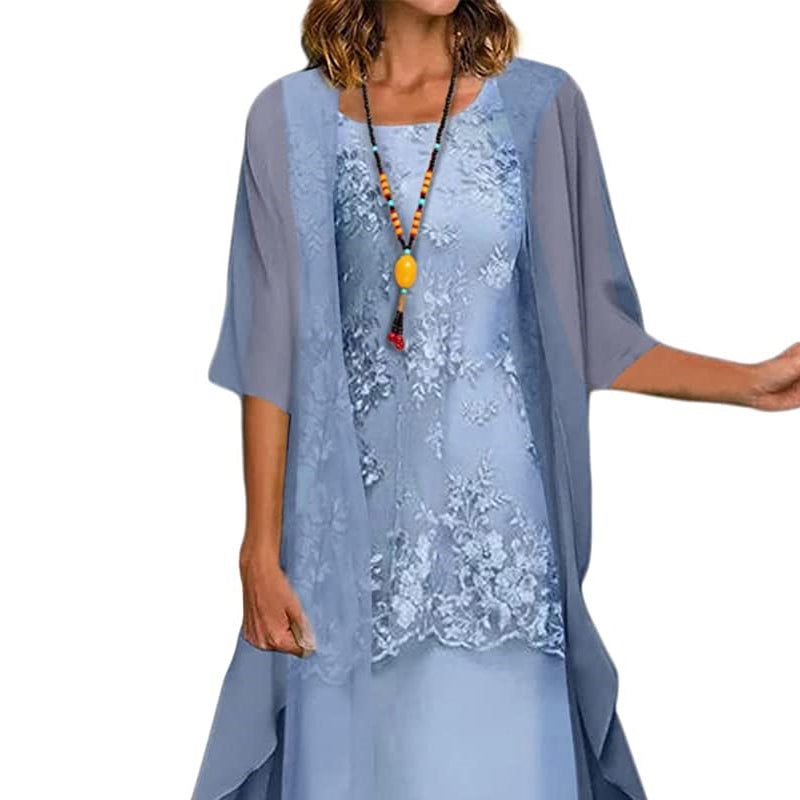 Feminine Floral Summer Dress Set