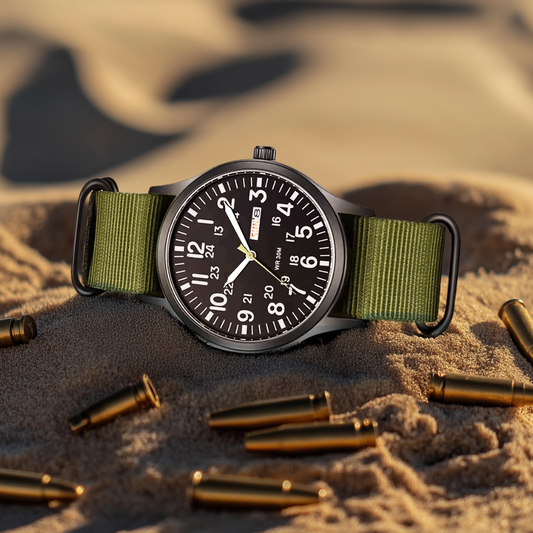 Tough Waterproof Mens Stainless Steel Sports Watch
