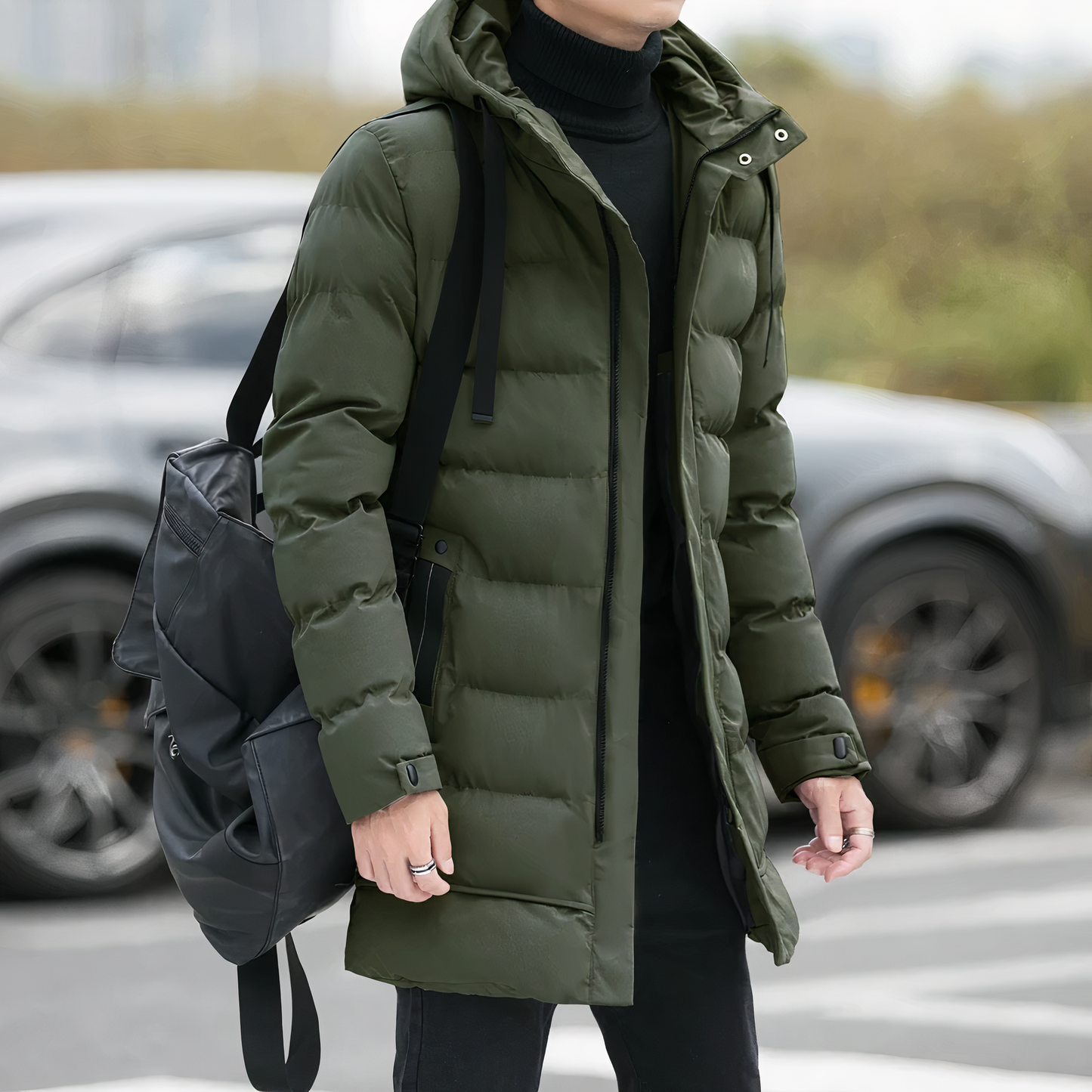 Casual Fit Mens Parka Winter Jacket
