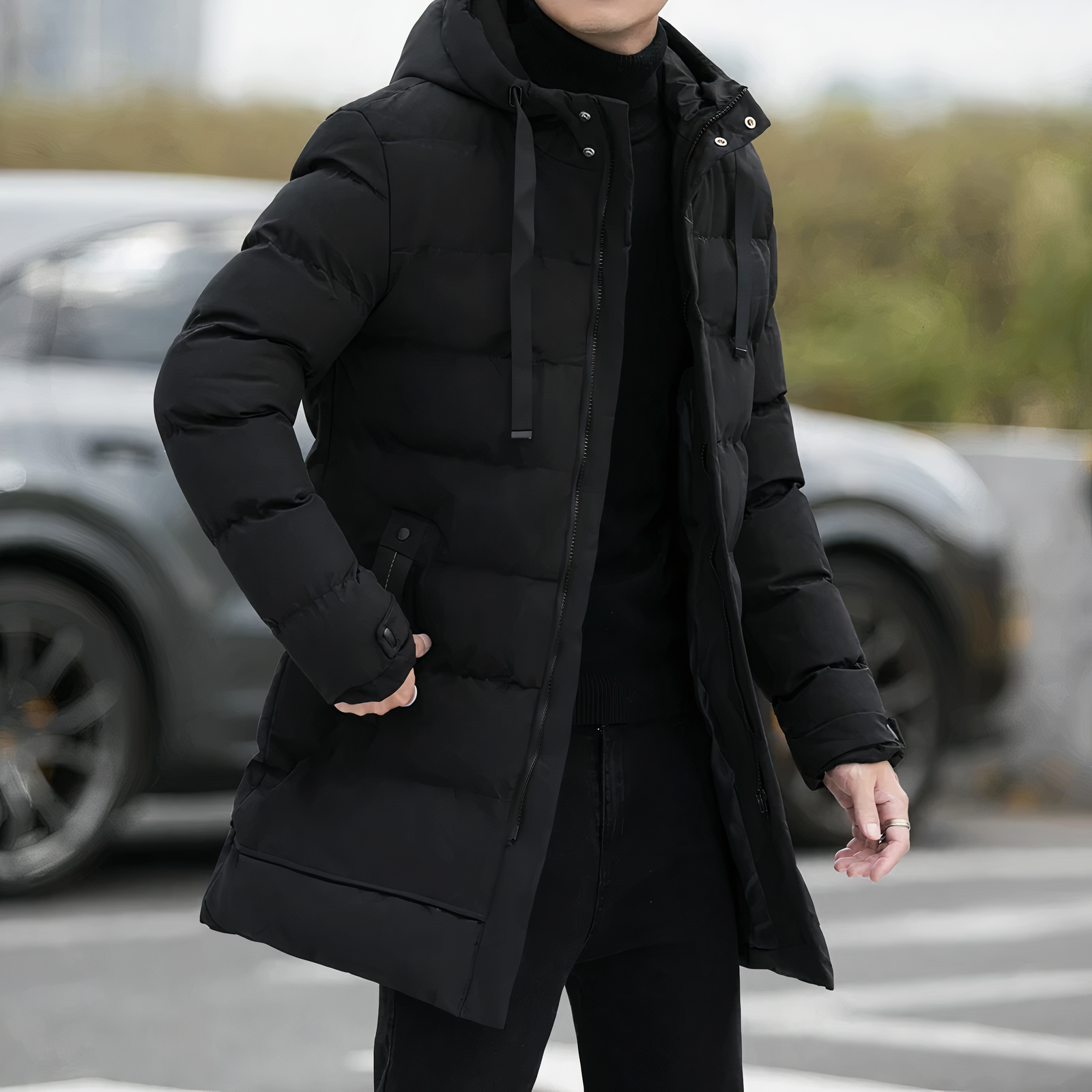Casual Fit Mens Parka Winter Jacket - Luxivelle