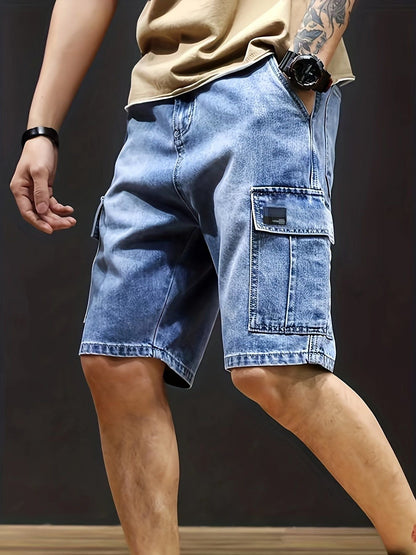 Relaxed Fit Denim Summer Shorts for Men